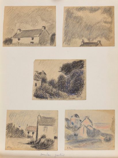 null Jean PUY (1876-1960).

Douelan (sic) everywhere. 

Set of five drawings pasted...