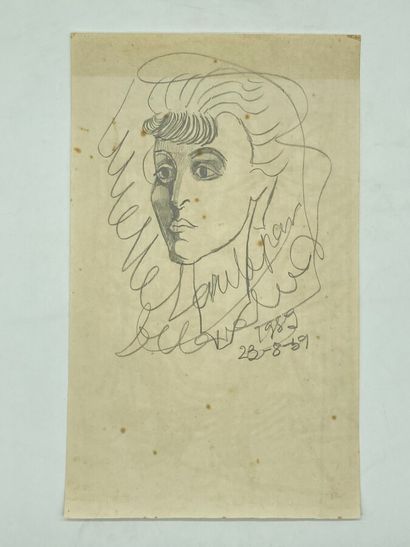 null Emiliano DI CAVALCANTI (1897-1976).

Portrait of a woman, 1959.

Graphite on...