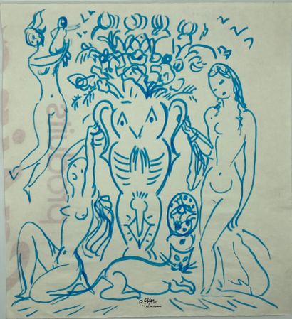 null Oskar Spielmann (1901-circa 1975).

A set of 13 works.

Various subjects.

Ink,...