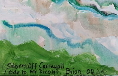 null Brian (école contemporaine).

Storm Off Cornwall, Ode to Mr Dixon, 2000.

Huile...