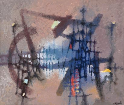 Robert Pernin (1895-1975). 
Composition abstraite....