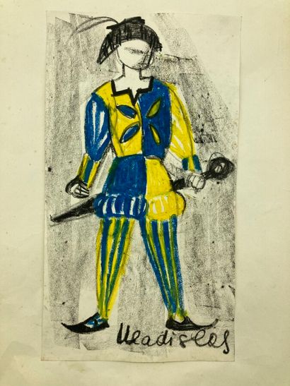 null VLADISLAS, school of the XXth century.

Character in Troubadour costume.

Pastel...