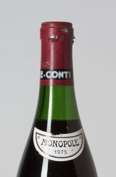  1 B ROMANÉE-CONTI (Grand Cru) (3.3 cm; o.w.; monopoly vintage collar damaged; light...