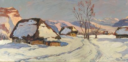 null Julien Bouvier (1913-1973).

Fin d'après-midi d'hiver à La Féclaz.

Huile sur...