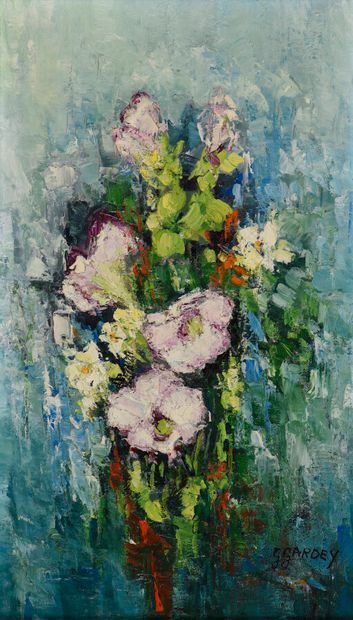 null Germaine GARDEY (1904-1995).

Bouquet de fleurs.

Huile sur toile.

Signé en...