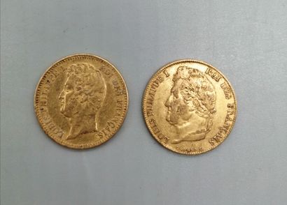 null 2 PIECES de 20 francs or LOUIS PHILIPPE 1831-1839

Lot vendu sur désignation,...
