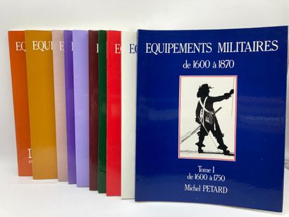 null Pétard, Equipements militaires de 1600 à 1870, 10 tomes. Lot de 10.