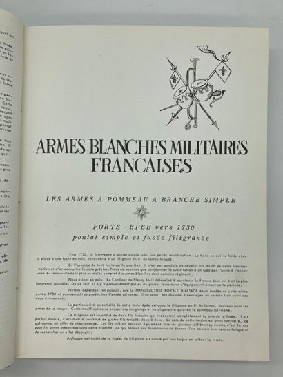 null Armes blanches : Ariès, Les armes blanches militaires Françaises, 5 tomes reliés....
