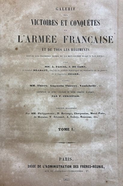 null Pascal, Du Camp, Brahaut et Sicard, Galeries des victoires et conquêtes de l'armée...