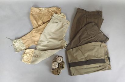 null Uniforme français : Blouson, pantalon, veste, de paires de bandes molletières....