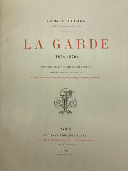 null Cpt Richard, La Garde 1854-1870, numéroté n°670, 1898.