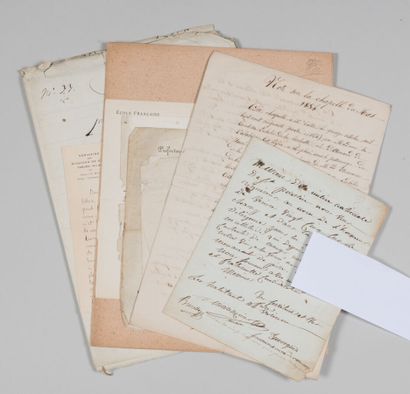null ALLIER. 11 lettres et manuscrits du XIXe.

- [Révolution]. Lettre désespérée...