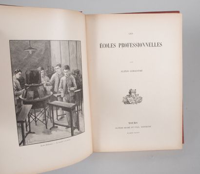 null LEMAISTRE Alexis. LES ÉCOLES PROFESSIONNELLES. TOURS, MAME & FILS, 1898. Un...