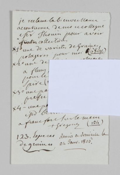 null [André THOUIN (1747-1824), botaniste et administrateur du Muséum]. Abbé GRÉGOIRE...