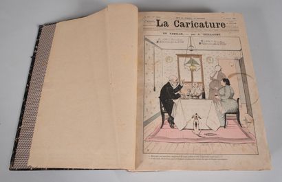 null ROBIDA A. LA CARICATURE. Journal hebdomadaire. du 03 JANVIER 1891 au 26 DÉCEMBRE...
