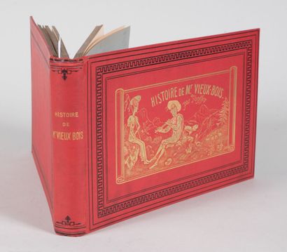null TOPFFER. HISTOIRE DE Mr. VIEUX - BOIS. PARIS, 1860. Un volume, in-8 oblong,...