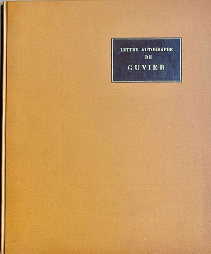 null Georges CUVIER (1769-1832), le grand naturaliste, directeur du Muséum. L.A.S....