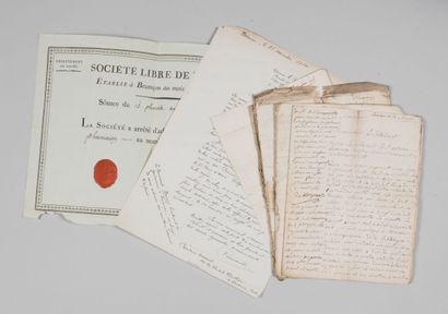 null DOUBS. 8 documents.

- Rare diplôme de la Société Libre de Médecine de Besançon....