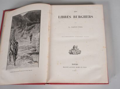 null SAINT - YVES G. LES LIBRES BURGHERS. Illustrations d'Alfred Paris. TOURS, MAME...