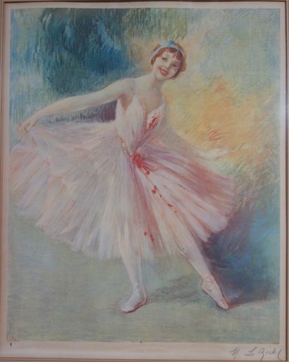 null Henri Le Riche - HIRNÉ (1868-1944)

Danseuse en tutu. 

Lithographie en couleurs...