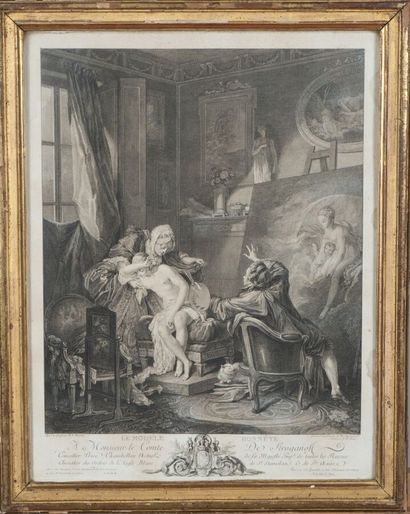 null Jean-Michel MOREAU le jeune (1741-1814)

Le modèle honoré, d'après Baudouin

Eau-forte....