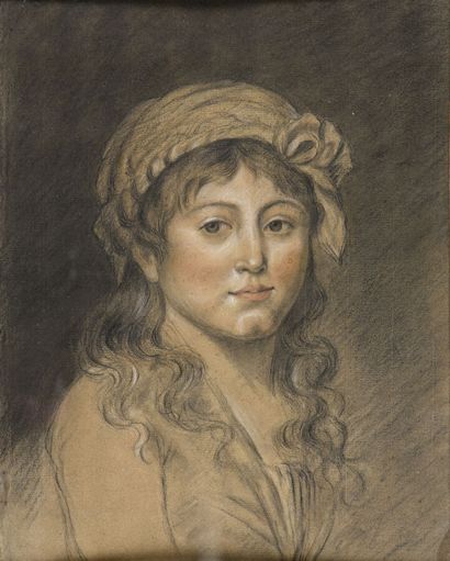 null VIGEE LEBRUN Elisabeth (Attribué à) 

1755 - 1842

Portrait de jeune fille aux...
