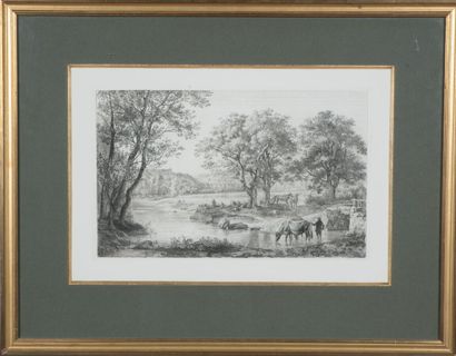 null Jean-Antoine DUCLAUX (1783-1868)

Lot d'environ 3 eaux-fortes de paysages champêtres,...