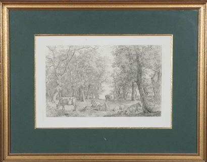 null Jean-Antoine DUCLAUX (1783-1868)

Lot d'environ 3 eaux-fortes de paysages champêtres,...