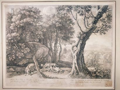 null Jean-Antoine DUCLAUX (1783-1868)

Lot d'environ 22 eaux-fortes de paysages champêtres,...