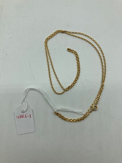 null Yellow gold chain, forçat link. 7,4 gr.

LOT SOLD ON DESIGNATION, NOT PRESENT...