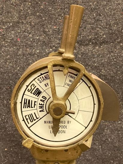 null Bronze ship's order transmitter. 

"Manufactured by Liverpool London. 

H. 106...