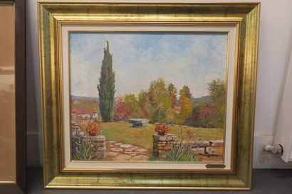 null Jean LE GUEN (1926).

Towards Avignon.

Oil on canvas.

Signed lower right,...