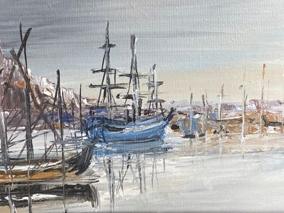 null Jean-Claude OULION.

Marine.

Oil on canvas.

22 x 27 cm.