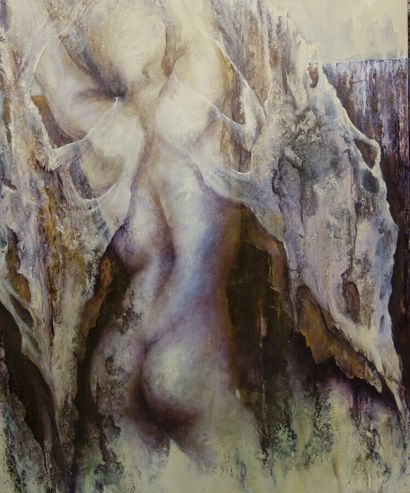 null Geneviève Garcia-Gallo, Nude back, oil on canvas signed lower right and dated...