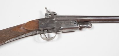 null Petit fusil à un coup, à broche, canon octogonal puis rond marqué " NA St Etienne...