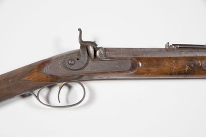 null Fusil de chasse à un coup à canon octogonal puis rond gravé « FP. GAUVIN à Paris »,...