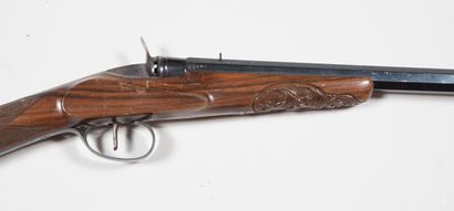 null Small single shot rifle, octagonal barrel finish, black lacquered, marked "HD...