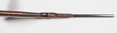 null Small single shot rifle, octagonal barrel finish, black lacquered, marked "HD...