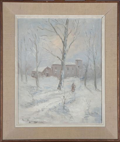 null Paul DANGMANN (1899-1974).

Snowy landscape, animated.

Oil on canvas.

Signed...