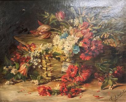 null A. LEDAT, modern school

Bouquet in a basket. 

Oil on canvas. 

Signed lower...