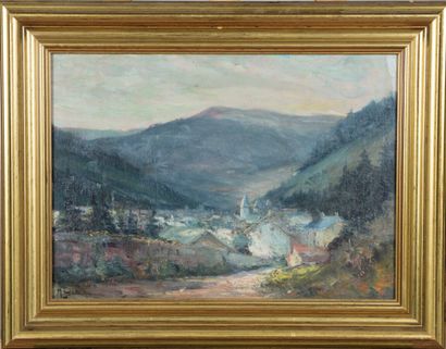 null Marceau GATTAZ (1901-1993).

Morning at the Mont d'or.

Oil on panel.

Signed...