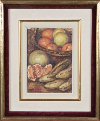 null Fernand Majorel (1898-1965).

Fruit.

Oil on canvas.

Signed lower left.

27...