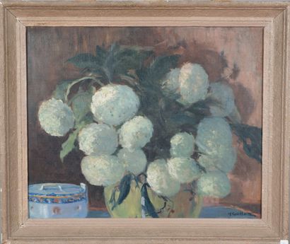 null Marceau GATTAZ (1901-1993).

Snowballs, 1965.

Oil on panel.

Signed lower right.

40...