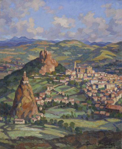 null Gabriel MOISELET (1885-1961).

Street of Puy-en-Velay.

Oil on canvas.

Signed...