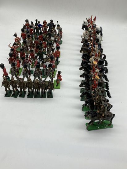 null England, Prussia, Cavaliers and infantrymen, lead and plastic, various states,...