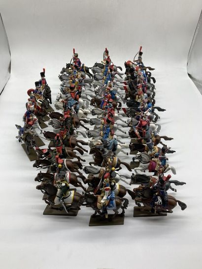 null Ist Empire, Starlux riders, lead, various condition, lot of about 57.