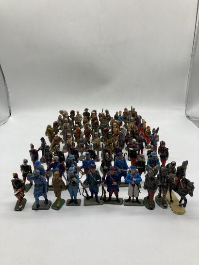 null French Army, Saint-Cyrians and others, old and modern, lead, hollow lead, plastic,...