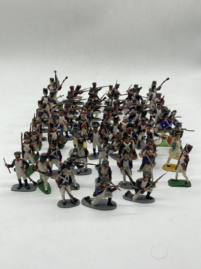 null Ist Empire, Foot soldiers, modern and ancient, plastic, various states, lot...
