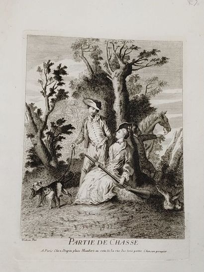 null D'après Jean-Antoine WATTEAU (1684-1721)

Lot de 3 estampes. 

Bonnes épreuves...