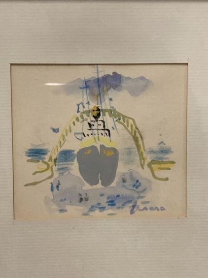 null Jean FUSARO (born in 1925).

In the same frame :

Fishing boats.

Watercolour...